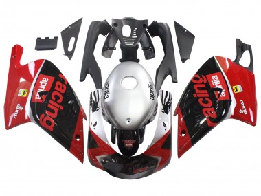 Carenado Moto Aprilia RS125 2000-2005 - Rojo Negro Plata Carrera