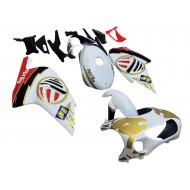 Carenado Moto Aprilia RS125 2000-2005 - Blanco Amarillo Rojo