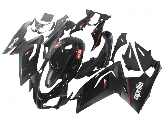 Carenado Moto Aprilia RS125 2006-2011 - Negro Brillante Rojo Blanco Calcomanía