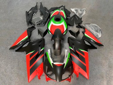 Carenado Moto Aprilia RS125 2006-2011 - Negro Mate Rojo Verde Blanco
