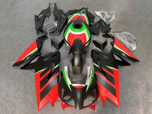 Carenado Moto Aprilia RS125 2006-2011 - Negro Mate Rojo Verde Blanco