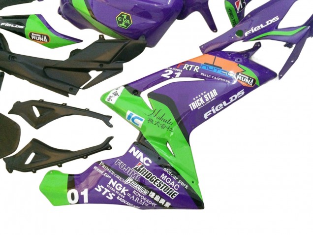 Carenado Moto Aprilia RS125 2006-2011 - Púrpura Verde Rojo