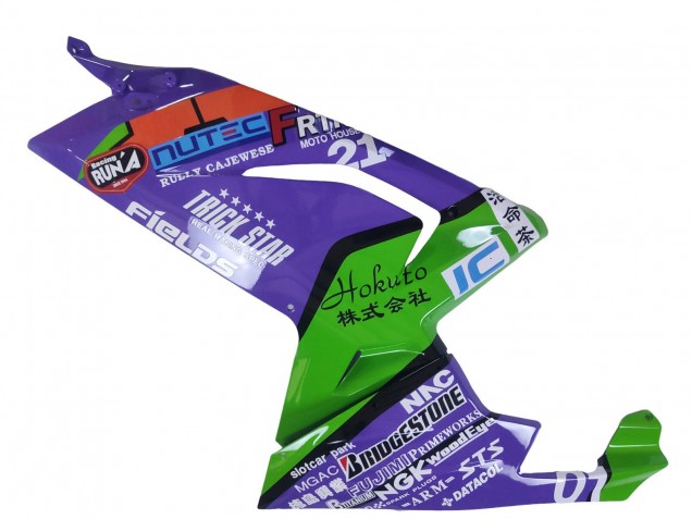 Carenado Moto Aprilia RS125 2006-2011 - Púrpura Verde Rojo