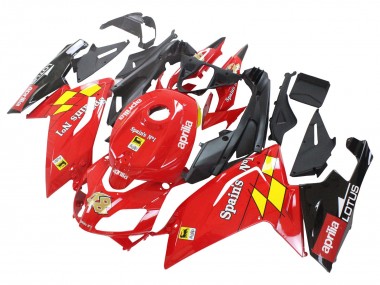 Carenado Moto Aprilia RS125 2006-2011 - Rojo Blanco Amarillo Negro