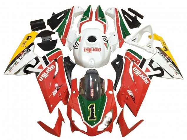 Carenado Moto Aprilia RS125 2006-2011 - Blanco Rojo Verde