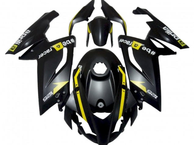 Carenado Moto Aprilia RS125 2006-2011 - Negro Mate Amarillo