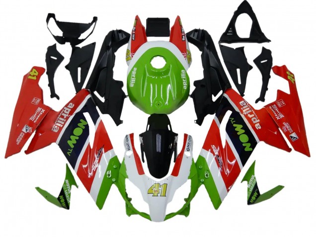 Carenado Moto Aprilia RS125 2006-2011 - Verde Blanco Rojo Negro