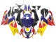 Carenado Moto Aprilia RS125 2006-2011 - Amarillo Azul Oscuro Rojo Bull