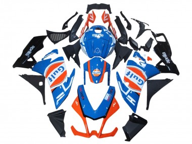 Carenado Moto Aprilia RS4 50 125 2012-2018 - Blanco Azul Naranja Negro Brillante Gulf