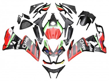 Carenado Moto Aprilia RS4 50 125 2012-2018 - Rojo Verde Negro