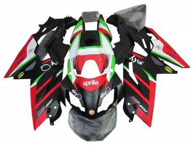 Carenados Moto Aprilia RS4 50 125 2012-2018 - Blanco Rojo Verde Negro Brillante