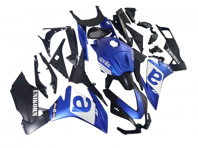 Carenado Moto Aprilia RS4 50 125 2012-2018 - Azul Blanco Negro Mate