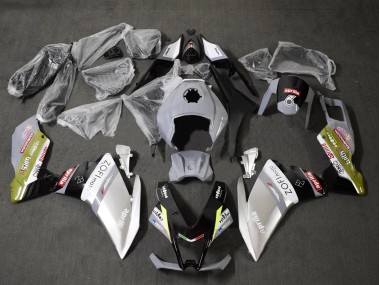 Carenado Moto Aprilia RS4 50 125 2012-2018 - Blanco Plata Gris Negro