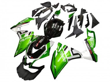Carenado Moto Aprilia RS4 50 125 2012-2018 - Blanco Verde Negro Brillante