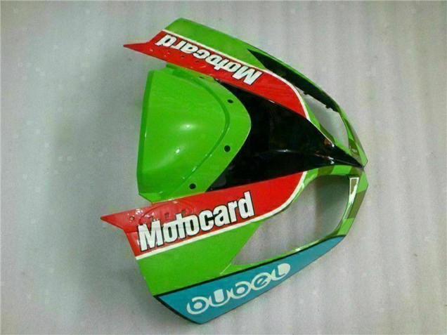 Carenado Moto Kawasaki ZX6R 2009-2012 - Verde Blanco Rojo Negro Azul Motocard
