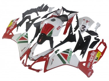 Kits Carenados Moto Aprilia RS4 50 125 2012-2018 - Blanco Rojo Verde Amarillo Alitalia