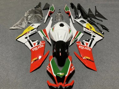 Carenado Moto Aprilia RS4 50 125 2012-2018 - Blanco Rojo Verde Amarillo