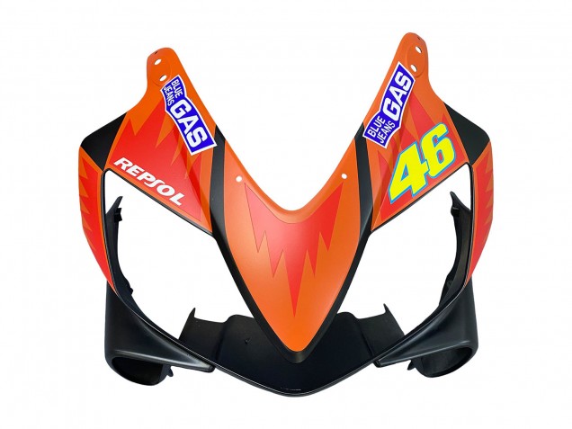 Carenado Moto Honda CBR600 F4i 2004-2007 - Negro Mate Naranja Rossi