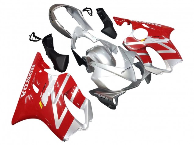 Carenado Moto Honda CBR600 F4i 2004-2007 - Plata Rojo