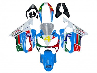 Carenado Moto Honda CBR600 F4i 2004-2007 - Blanco Azul Verde Rojo