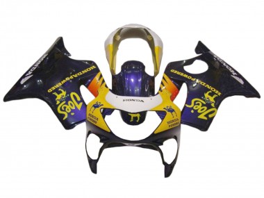 Carenado Moto Honda CBR600 F4 1999-2000 - Blanco Amarillo Negro Brillante Joes