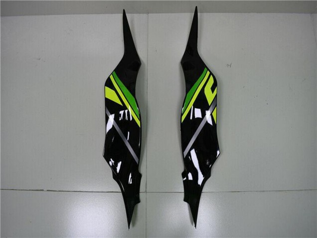 Carenado Moto Kawasaki ZX6R 2013-2018 - Verde Amarillo Negro Brillante Negro Mate