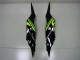 Carenado Moto Kawasaki ZX6R 2013-2018 - Verde Amarillo Negro Brillante Negro Mate
