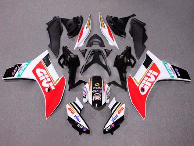 Carenado Moto Honda CBR600F 2011-2013 - Blanco Rojo Oro Negro Brillante Givi