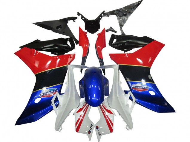 Carenado Moto Honda CBR600F 2011-2013 - Blanco Rojo Azul Negro Brillante