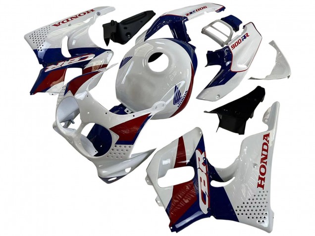 Carenado Moto Honda CBR900RR 893 1992-1993 - Blanco Rojo Azul Oscuro