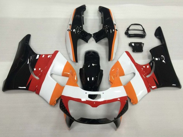 Carenado Moto Honda CBR900RR 893 1994-1995 - Naranja Blanco Rojo Negro Brillante