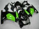 Carenado Moto Kawasaki EX250 2008-2012 - Negro Brillante Verde
