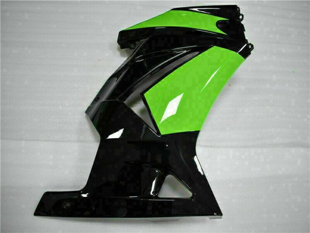 Carenado Moto Kawasaki EX250 2008-2012 - Negro Brillante Verde