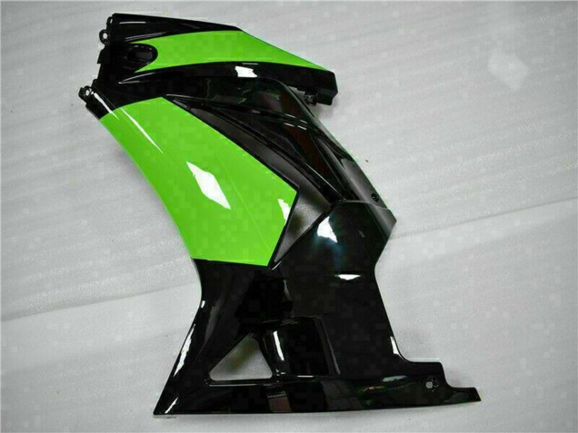 Carenado Moto Kawasaki EX250 2008-2012 - Negro Brillante Verde