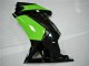 Carenado Moto Kawasaki EX250 2008-2012 - Negro Brillante Verde