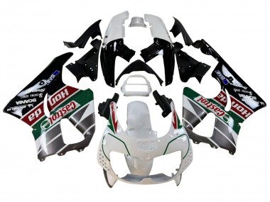 Carenado Moto Honda CBR900RR 893 1996-1997 - Blanco Verde Gris Negro Brillante Castrol