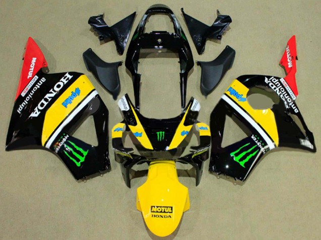 Carenado Moto Honda CBR900RR 954 2002-2003 - Negro Brillante Amarillo Rojo Verde Monstruo