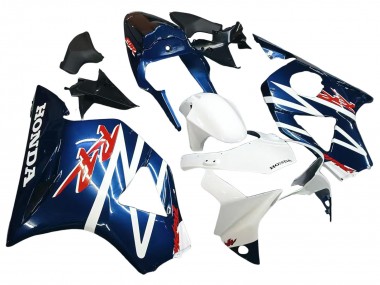 Carenado Moto Honda CBR900RR 954 2002-2003 - Blanco Azul Oscuro