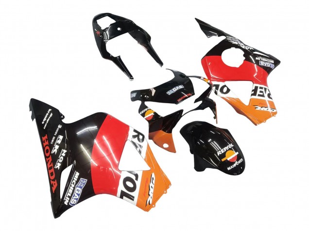 Kits Carenados Moto Honda CBR900RR 954 2002-2003 - Naranja Blanco Rojo Negro Brillante Repsol