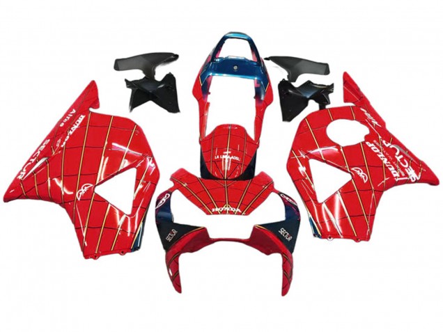 Carenado Moto Honda CBR900RR 954 2002-2003 - Rojo Azul Oscuro Dunlop