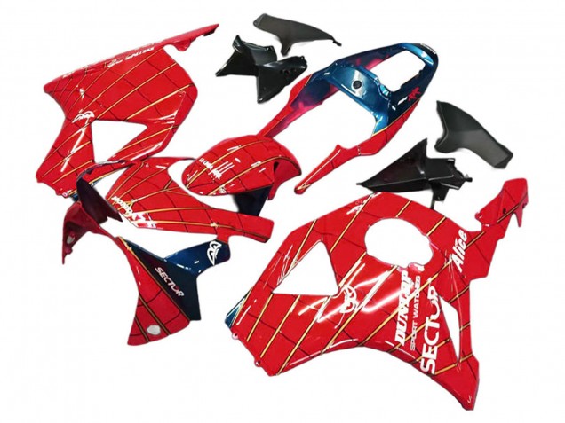 Carenado Moto Honda CBR900RR 954 2002-2003 - Rojo Azul Oscuro Dunlop
