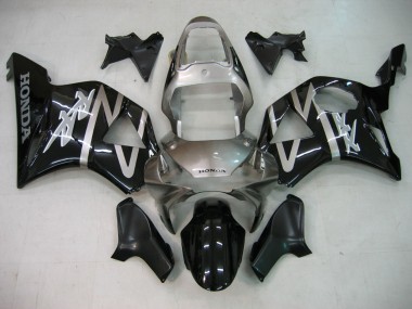 Carenado Moto Honda CBR900RR 954 2002-2003 - Plata Negro Brillante