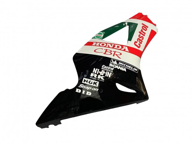 Carenado Moto Honda CBR900RR 954 2002-2003 - Blanco Rojo Verde Negro Brillante Castrol