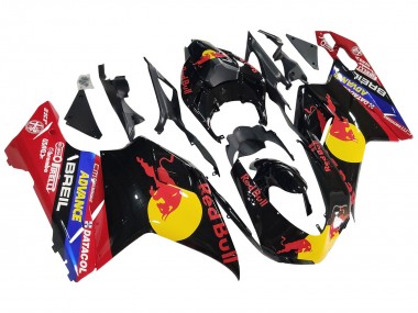 Carenado Moto Ducati 848/1098/1198 2007-2014 - Negro Brillante Amarillo Azul Rojo Bull