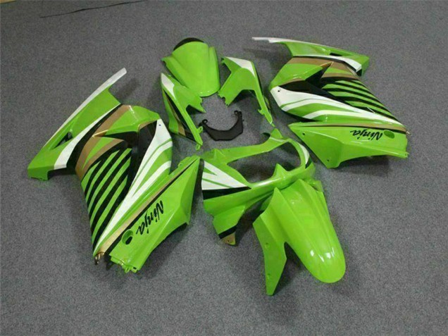 Carenados Moto Kawasaki EX250 2008-2012 - Verde Blanco Negro