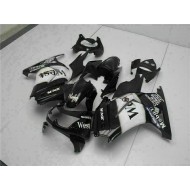 Carenado Moto Kawasaki EX250 2008-2012 - Negro Brillante Blanco West