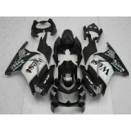 Carenado Moto Kawasaki EX250 2008-2012 - Negro Brillante Blanco West