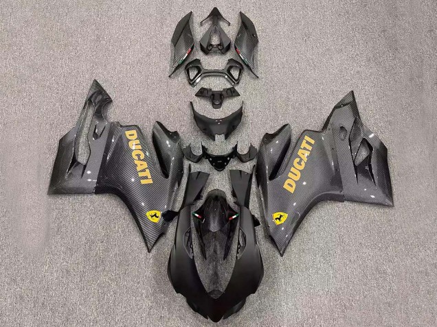 Carenado Moto Ducati Panigale 899/1199 2011-2014 - Negro FibraCarbono Estilo