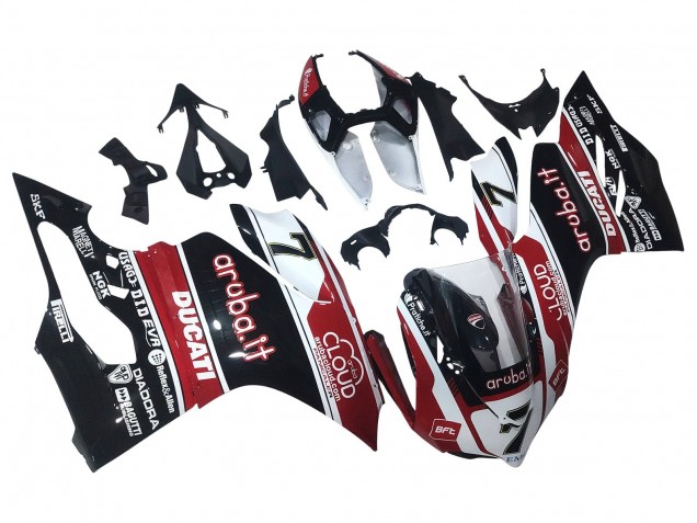 Carenado Moto Ducati Panigale 899/1199 2011-2014 - Blanco Rojo Negro Brillante Aruba.it 7