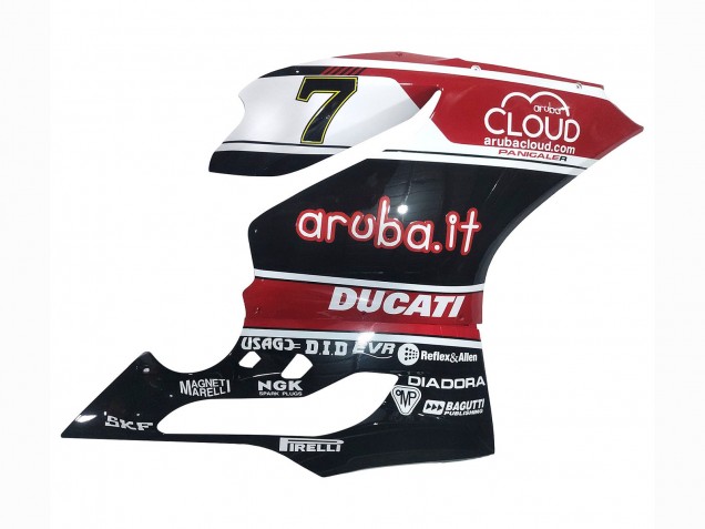 Carenado Moto Ducati Panigale 899/1199 2011-2014 - Blanco Rojo Negro Brillante Aruba.it 7